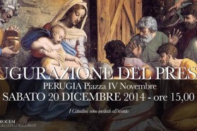 Perugia: il presepe in “Piazza Grande” allestito dai giovani di un’opera segno Caritas