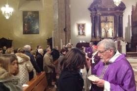 Perugia, S. Messa delle Ceneri in cattedrale