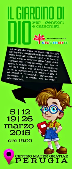 Perugia: al via Il Giardino di Dio per genitori e catechisti