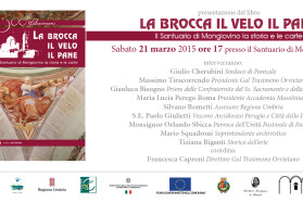 Mongiovino: sabato prossimo la presentazione del libro  “La brocca, il velo e il pane, il santuario di Mongiovino la storia e le carte”