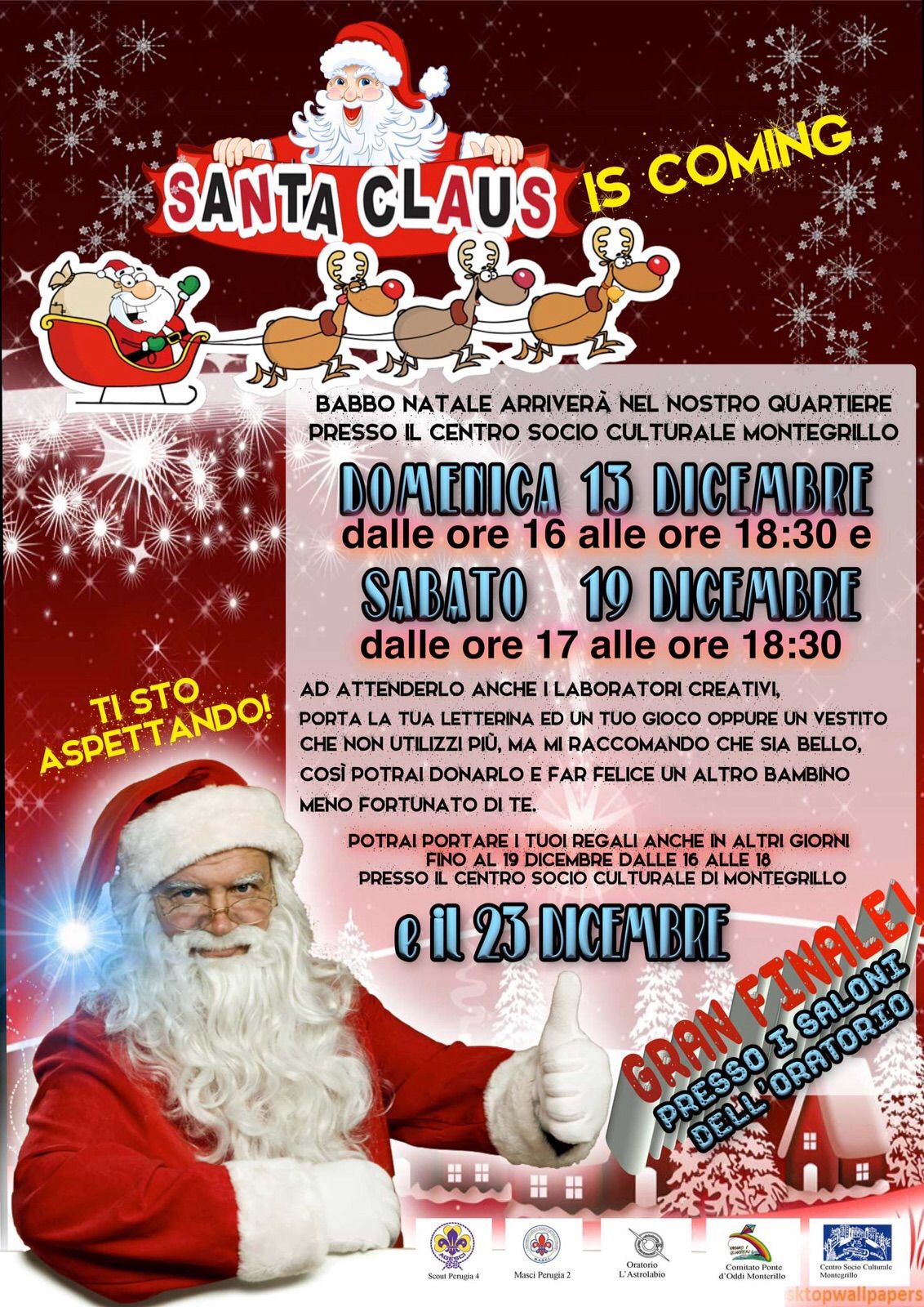 Perugia: le iniziative natalizie di solidarietà parrocchiali e delle associazioni territoriali dei quartieri di Ponte dOddi-Montegrillo