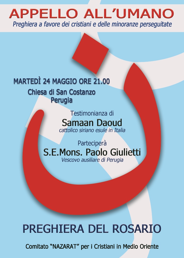 Perugia: Conferenza stampa di presentazione di due significativi eventi perugini per non dimenticare i tanti cristiani perseguitati e martiri per la loro fede nel mondo
