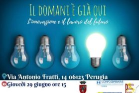 Perugia: “ Il domani è già qui – L’innovazione e il lavoro del futuro”  Convegno sull’innovazione informatica, sociale e del turismo, a favore dei giovani, promosso dal “Progetto Policoro” della CEI