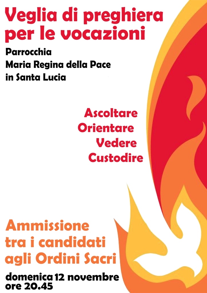 Perugia ospiterà la Giornata Mondiale di Preghiera per le Vocazioni (21-22 aprile 2018). L’annuncio alla Veglia diocesana di preghiera di domenica 12 novembre