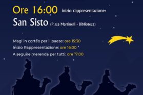 La solennità dell’Epifania del Signore a San Sisto, con la Sacra rappresentazione dell’arrivo dei Re Magi, alla presenza del cardinale Gualtiero Bassetti, con tema “la comunione tra comunità civile e religiosa”