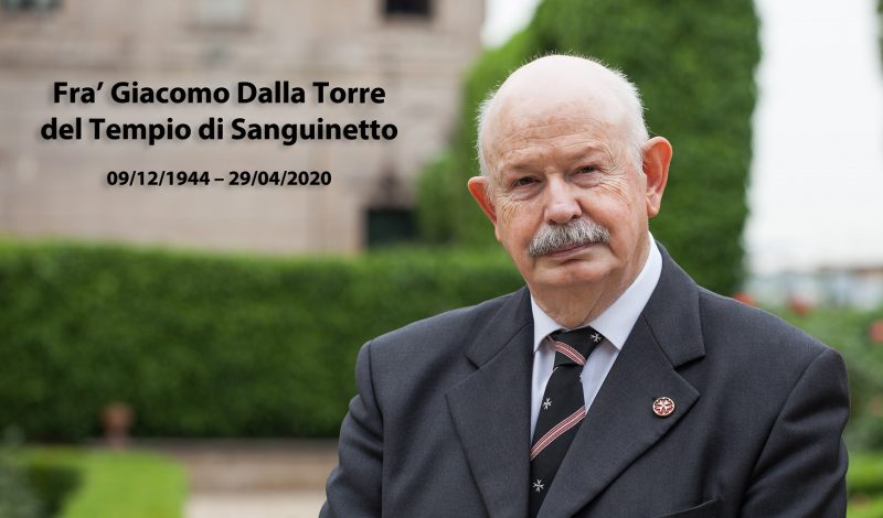 Il profondo cordoglio del cardinale Gualtiero Bassetti per la morte dell’80° Gran maestro del Sovrano Militare Ordine di Malta (SMOM), Fra’ Giacomo Dalla Torre del Tempio di Sanguinetto