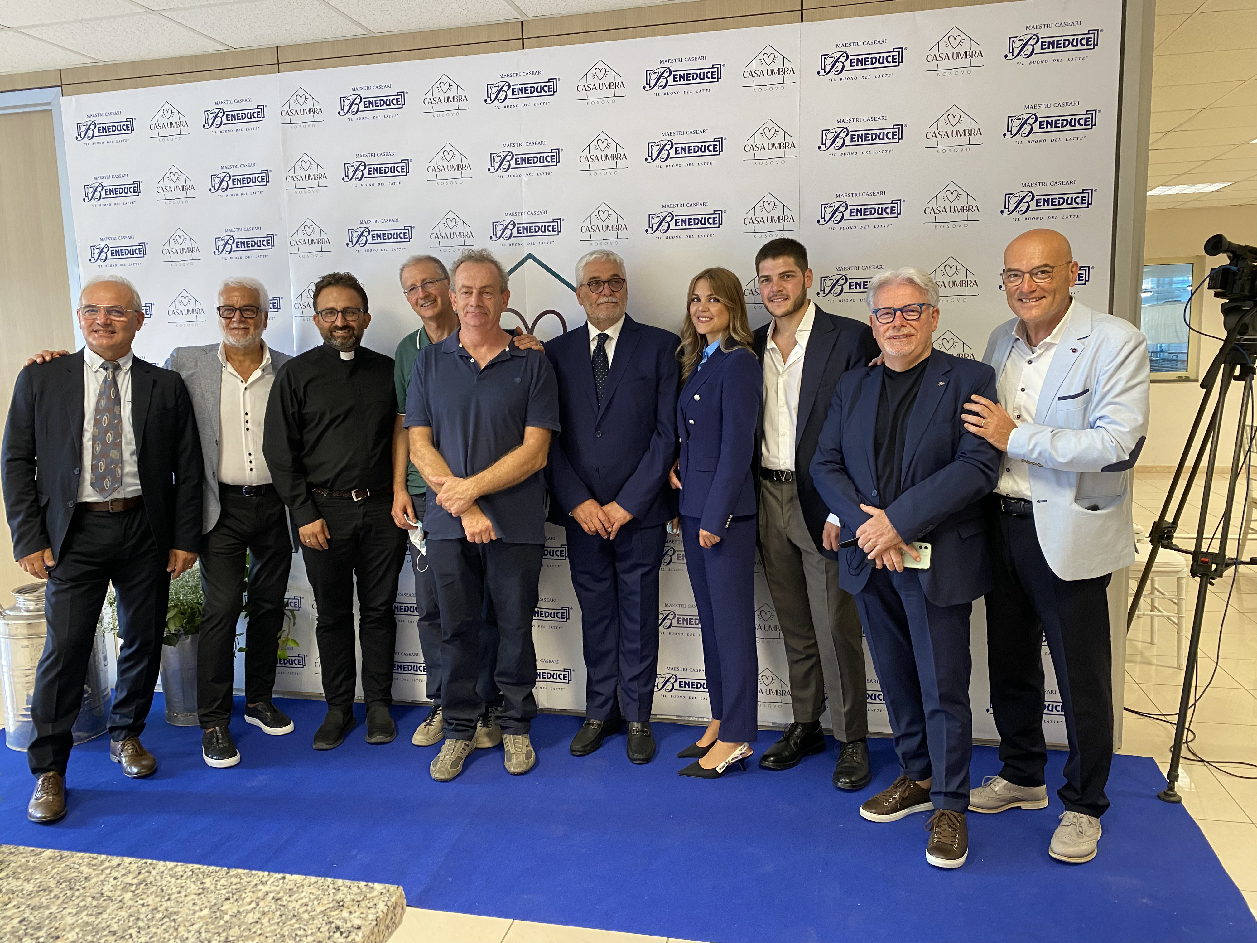 Inaugurato con un collegamento Italia-Kosovo il nuovo caseificio di “Casa Umbra” a Leskoc, nato dall’impegno dei Beneduce di Sant’Anastasia