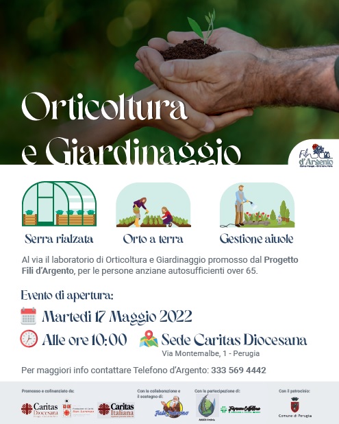 Al via il laboratorio di “Orticoltura e Giardinaggio” per anziani autosufficienti over 65, una proficua collaborazione Caritas diocesana-Edizioni Frate Indovino in risposta ai bisogni del territorio