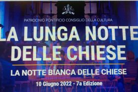 Conferenza stampa di presentazione de “La lunga notte delle chiese”,  la notte bianca dei luoghi di culto in cui si fondono visite guidate, mostre, musica, teatro…,  in chiave di riflessione e spiritualità