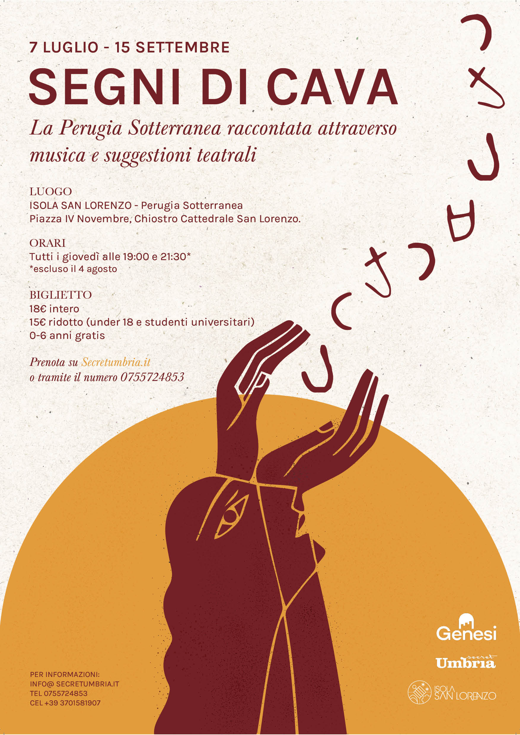La seconda edizione di “Segni di cava” dal 7 luglio al 15 settembre nell’“Isola di San Lorenzo” Il vescovo ed amministratore diocesano mons. Salvi: «È un’occasione per conoscere la storia della nostra città fin dai tempi più antichi che permette di indagare quel rapporto con il mistero che è domanda intima e profonda di ogni uomo»